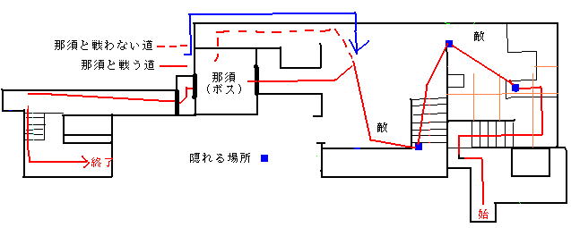 天誅紅 凛　任務六ノ二　始末と悪事は闇夜にかぎる　攻略マップ３